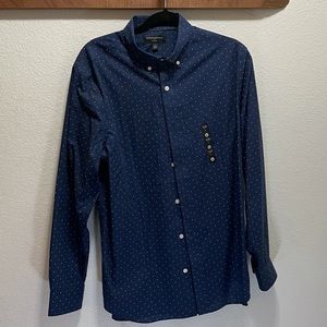 Banana Republic Patterned Blue Oxford - NWOT